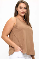 Plus size Women’s Rebel Raw Edge Tank Top