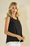 Black Women’s Rebel Raw Edge Oversized Tank Top