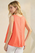 Coral Women’s Rebel Raw Edge Oversized Tank Top