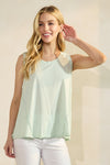 Lime Cream Women’s Rebel Raw Edge Oversized Tank Top