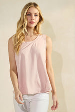 Light Pink Women’s Rebel Raw Edge Oversized Tank Top