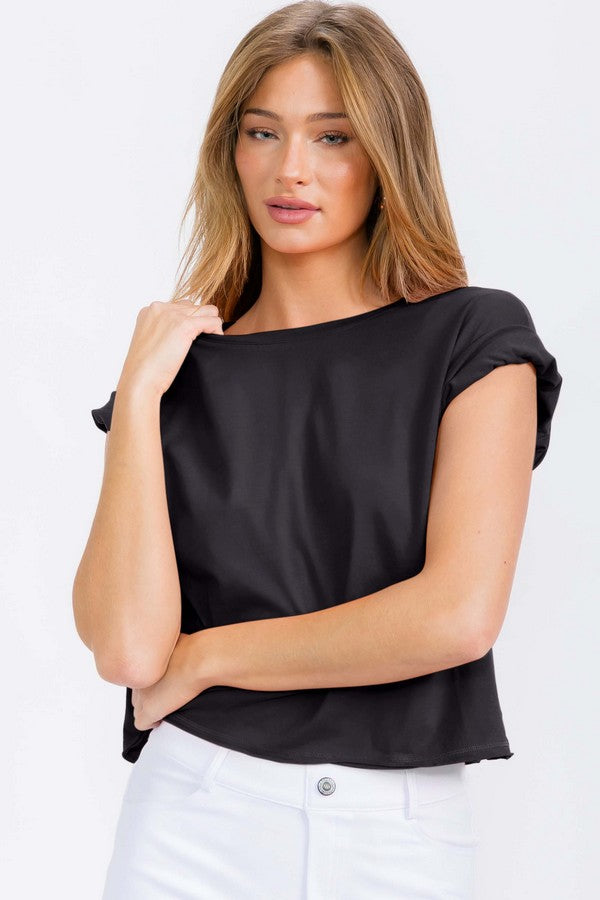Women’s Rebel Raw Edge Oversized Short Tee
