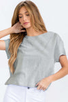 Women’s Rebel Raw Edge Oversized Short Tee