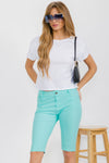 White Women’s Short Sleeved Rebel Raw Edge Oversized Short Tee, Available in Small to Large