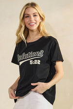 Women's Galatians 5:22 Bible Verse Baseball Style T-Shirt