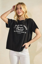 Women’s Faith Message Pure Cotton Crew Neck Graphic Tee 