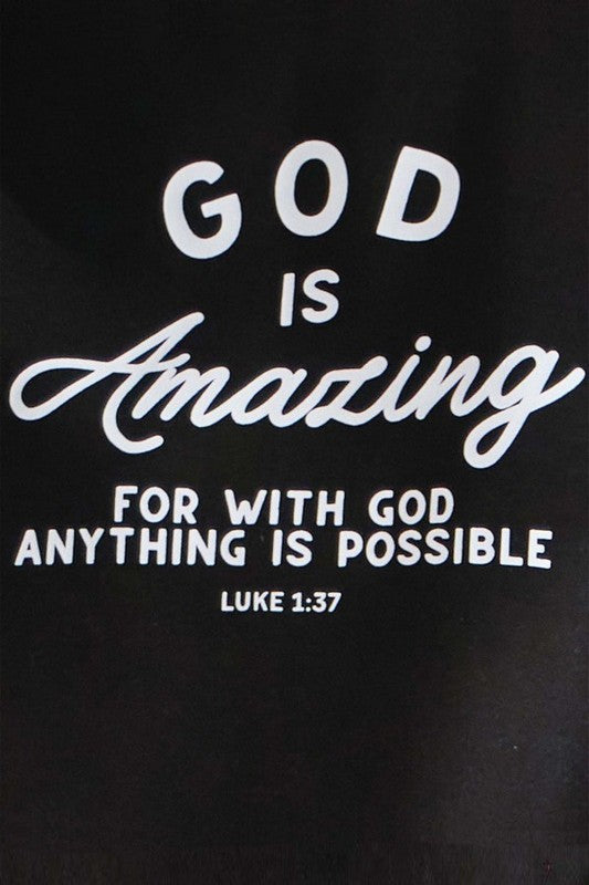 Women's Faith God Is Amazing Pure Cotton Tee