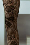 Plus Size Lady's Fishnet Tights