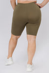 Plus Size Ultra Soft High Waisted Biker Shorts