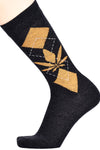 Men's Dress Socks Argyle Weed Print