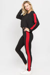 striped crop tops leggings match sets jumpsuits apparel 