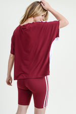 wine red matching set for women