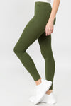 green high waisted leggings
