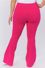 pink cotton leggings plus size