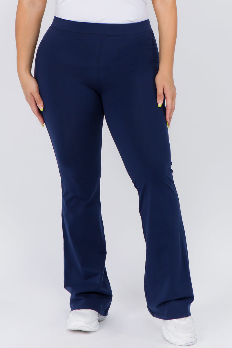 dark blue cotton yoga pants plus size