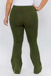 army green plus size pants