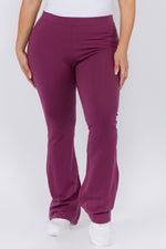 purple cotton yoga pants