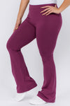 purple yoga pants for plus size