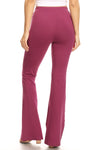 plum purple cotton flared legging