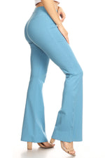 baby blue cotton yoga pants
