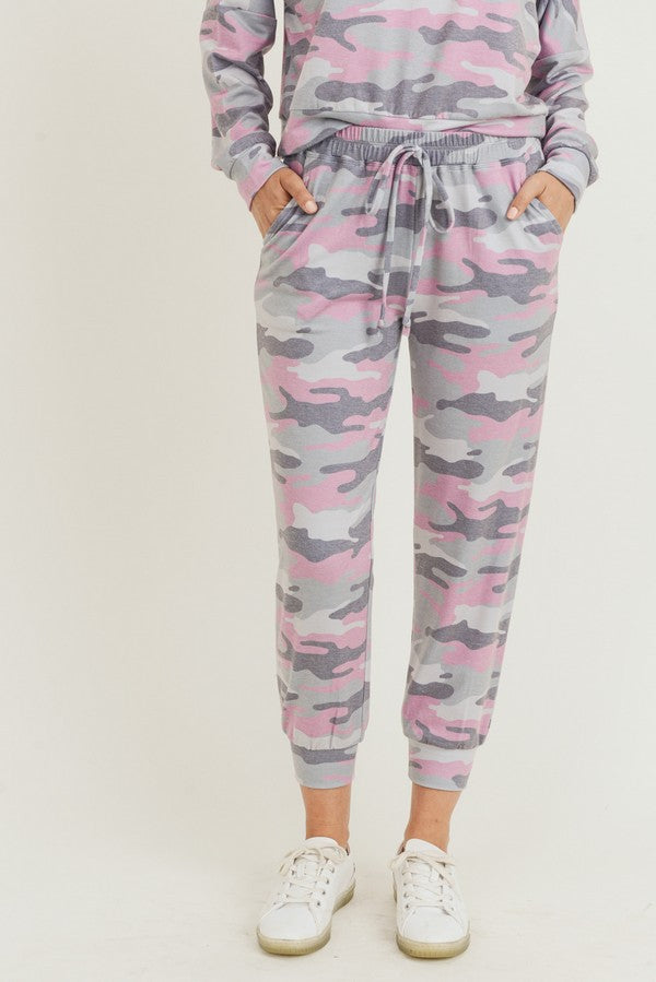 Relaxed Camo Print Joggers