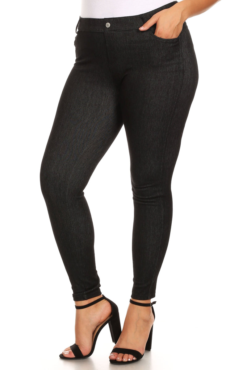 Plus Size All You Need Dark Wash Jeggings