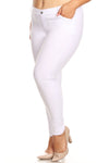 white jeans for summer plus size women over 40
