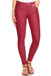 burgundy colored jeans