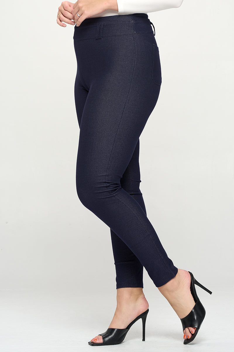 Plus Size Uptown High Waisted Jeggings with Belt Loops – ICONOFLASH