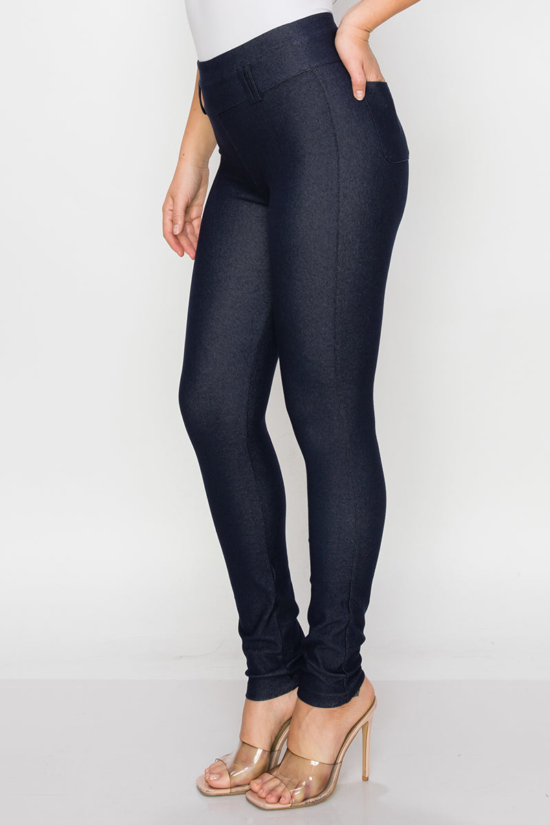 Uptown High Waisted Jeggings with Belt Loops