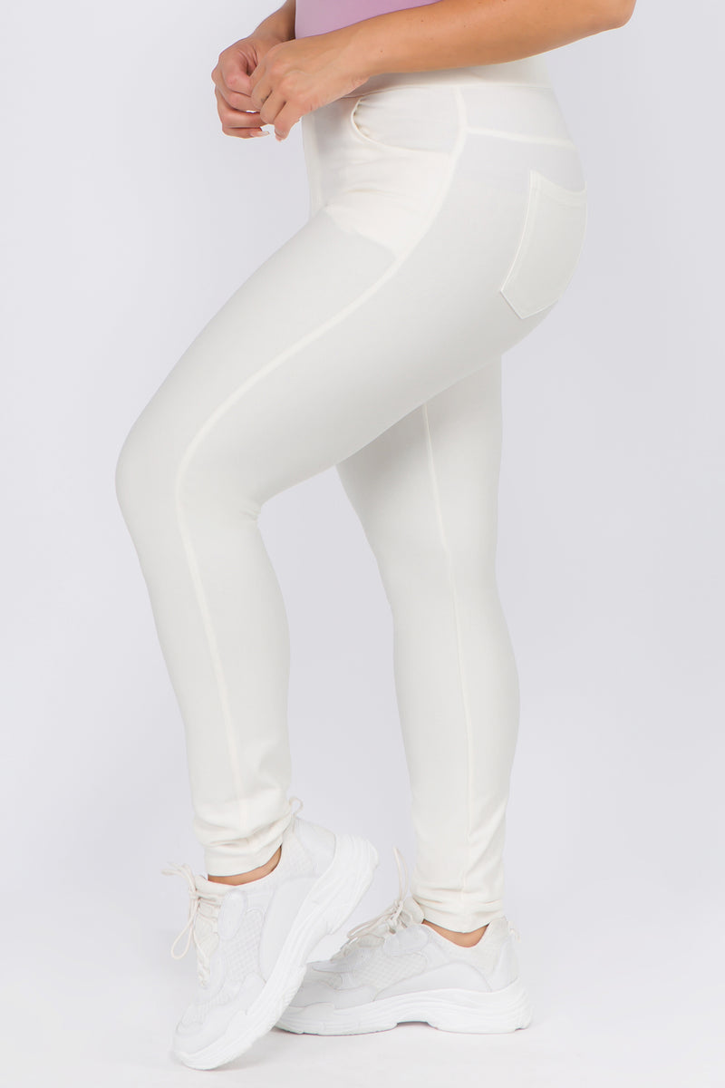 white skinny pants for plus size