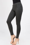 heather charcoal high rise ponte pants for women 