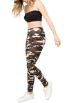 camouflage printed leggings for women one size