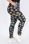 Marijuana Leaf Shorts Green Mary Jane Cannabis Low Rise Hot Yoga Shorts  Plus Size Workout SXYFITNESS USA -  Canada