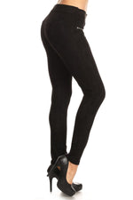 black faux suede skinny pants for fall 