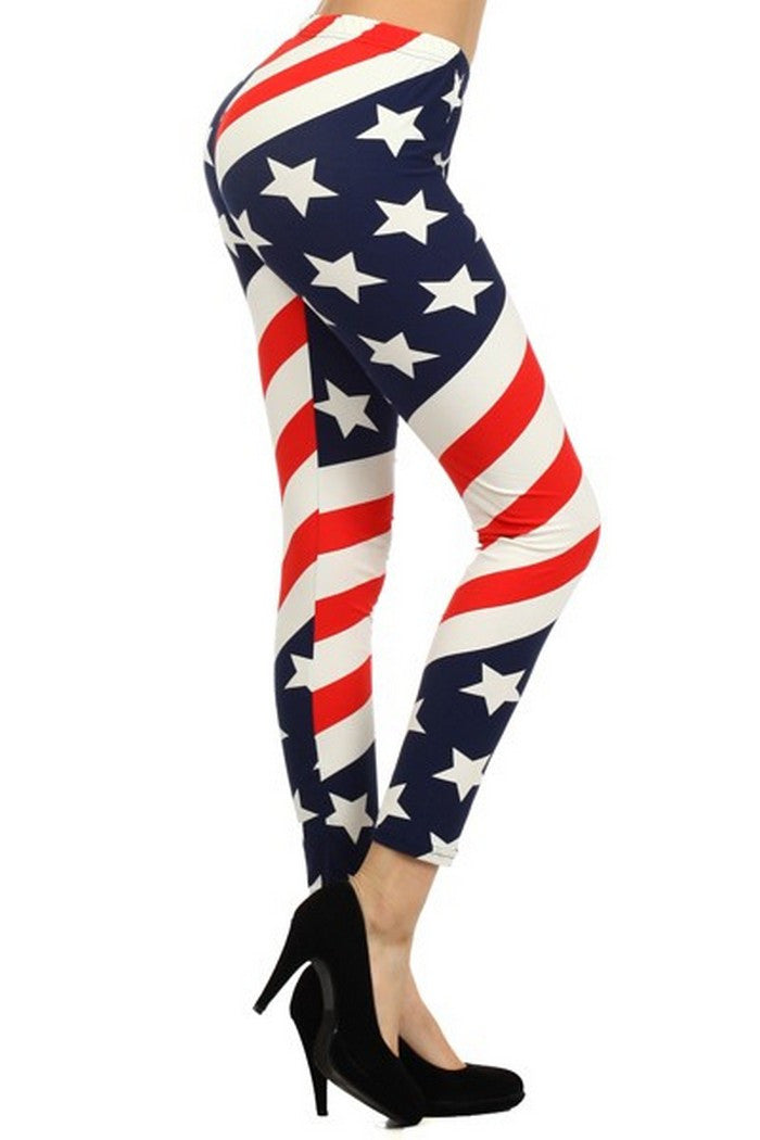 American Flag Leggings NEW