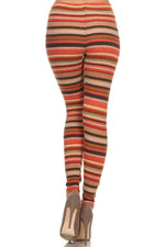 The Striped Velour Legging ICONOFLASH