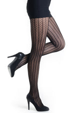 Striped Floral Daisies Fishnet Tights ICONOFLASH
