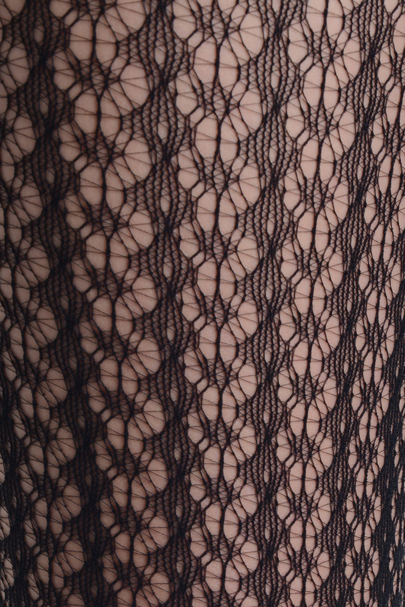 Striped Floral Daisies Fishnet Tights ICONOFLASH