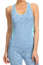Active Cut Out Back Space Dyed Tank Top