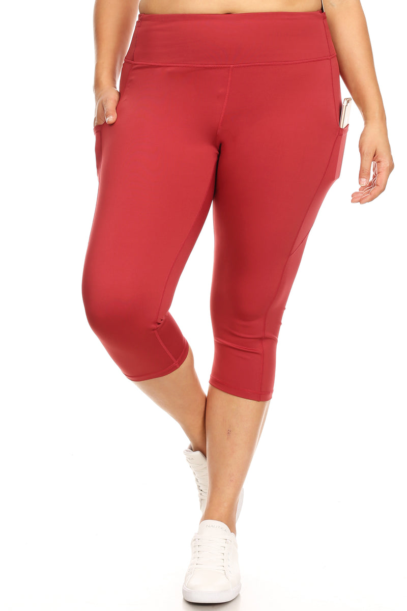 Buy Real Essentials4 Pack: Women's Capri Leggings with Pockets Casual Yoga  Workout Exercise Pants (Available in Plus Size) Online at  desertcartSeychelles