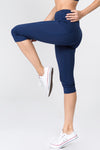 blue active capris with pockets