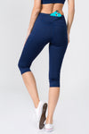 cropped sports tights with pockets
