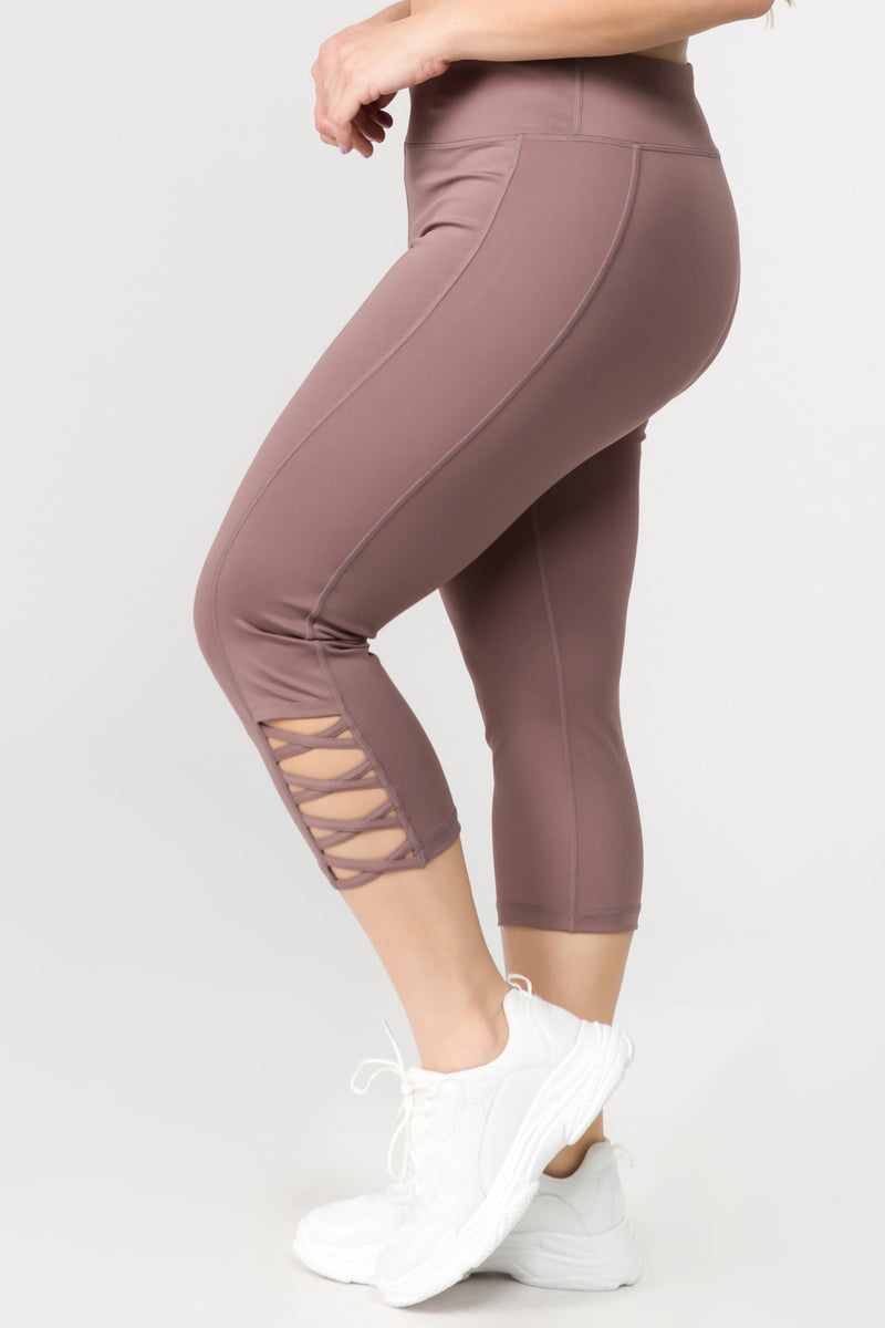 Plus Size High Waisted 3/4 Capri Leggings by B Free Intimate Apparel Online, THE ICONIC