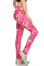 Abstract Light Streak Active Leggings ICONOFLASH