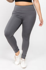 charcoal grey compression workout leggings