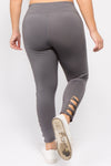 grey workout capris with pocket