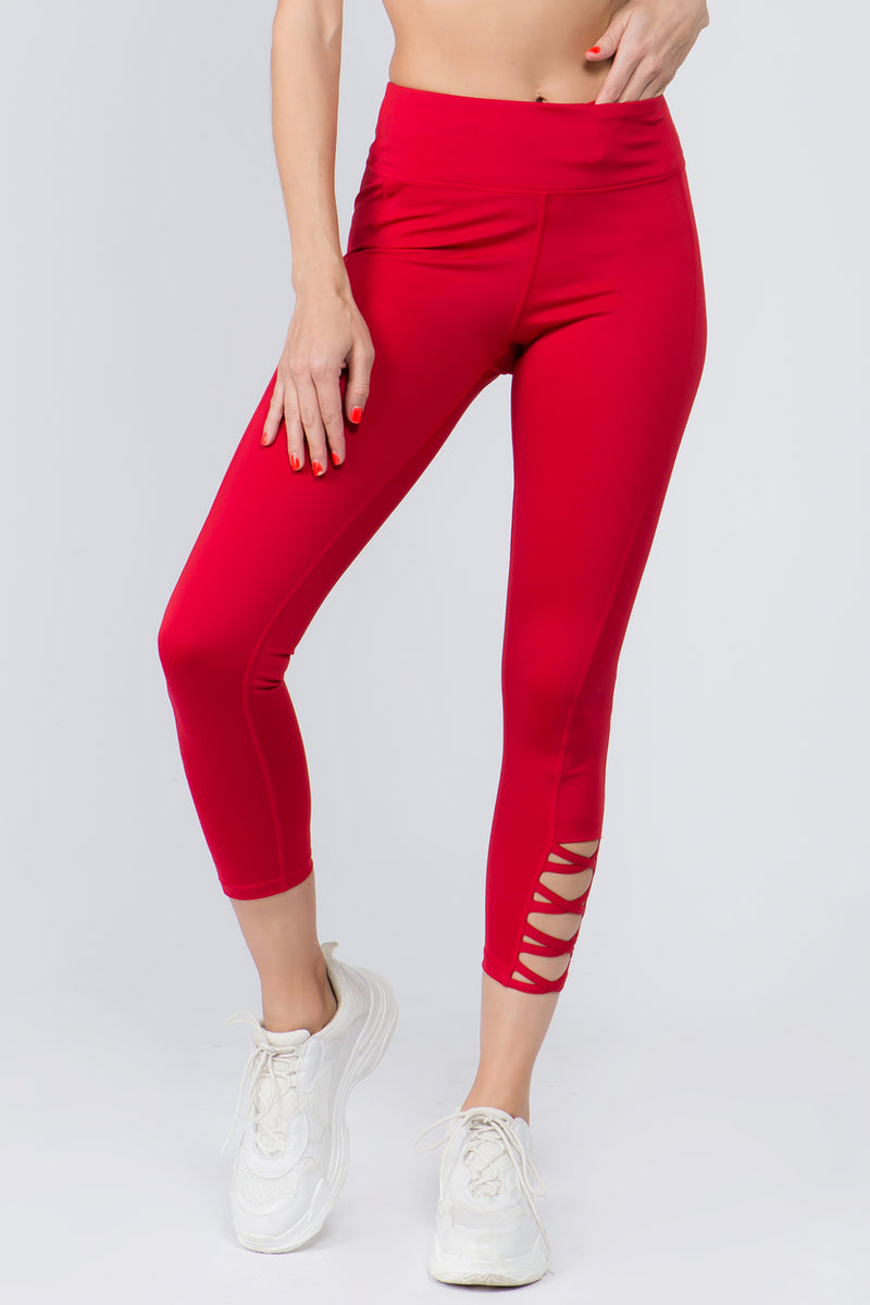Running Women's Capri Leggings ANTILOPE RED E-store  - Polish  manufacturer of sportswear for fitness, Crossfit, gym, running. Quick  delivery and easy return and exchange