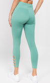 dusty sage high waisted leggings for gym