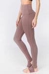 pink high waisted athletic leggings